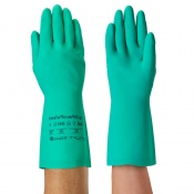 Ansell AlphaTec Solvex 37-675 Nitrile Chemical-Resistant Gauntlets (Case of 144 Pairs)